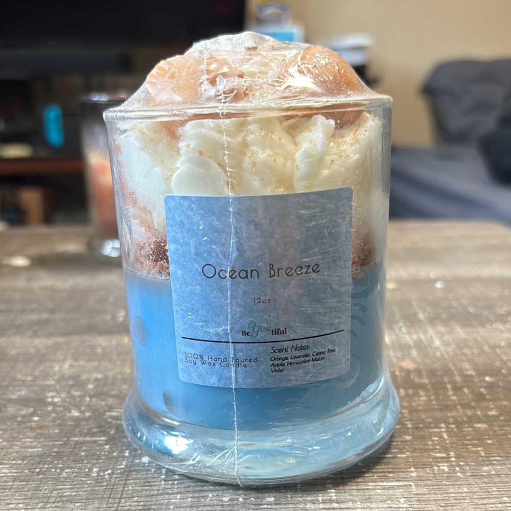 Ocean Breeze Candle - Blue
